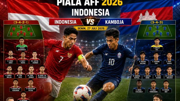 SKUAD TIMNAS INDONESIA -- Daftar 11 Skuad Timnas Indonesia yang Duel Perdana Lawan Kamboja di Piala AFF 2026/