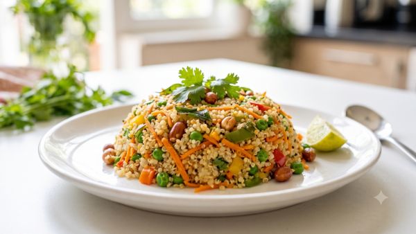 Quinoa rich in protein and fiber Quinoa rich in protein and fiber