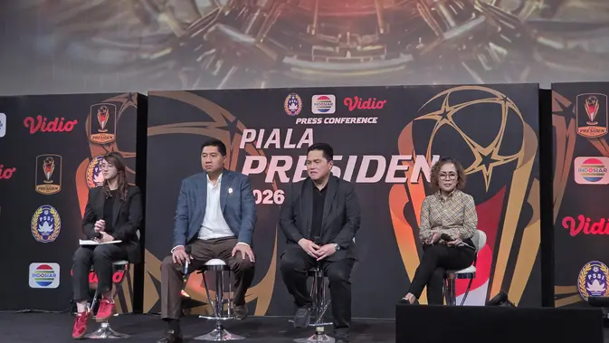 Jumpa pers Piala Presiden 2026 di SCTV Tower (Liputan6.com/Thomas)
