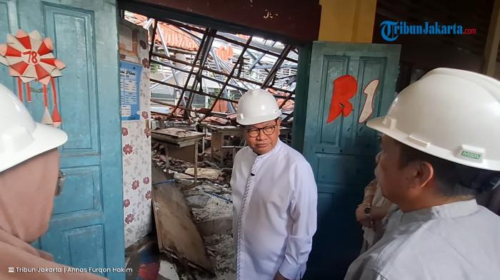 Gubernur DKI Jakarta Pramono Anung meninjau SDN Kebayoran Lama 09, Jumat (24/7/2026).