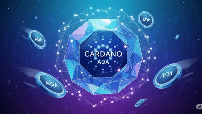 Aset kripto Cardano (ADA. (Ilustrasi by AI)
