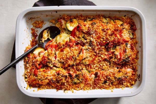 Zucchini & Tomato Casserole Credit: Antonis Achilleos