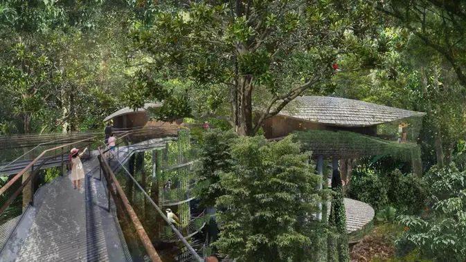 Terletak tepat di kawasan Mandai Wildlife Reserve, memberikan tamu akses mudah ke Singapore Zoo, Night Safari, River Wonders, dan Bird Paradise. (Foto/Sumber: Mandai Wildlife Group)