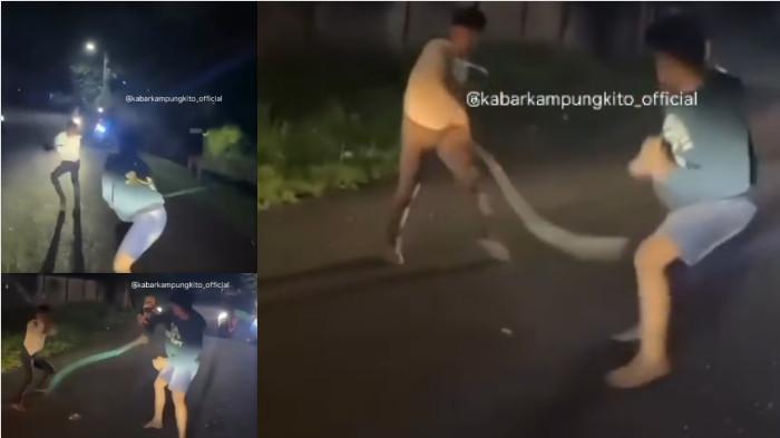 MENCEKAM - Sebuah video viral yang mengabadikan aksi pertikaian mencekam antar pemuda menggunakan senjata tajam (sajam) di kawasan Taman Rimba, Kota Jambi.