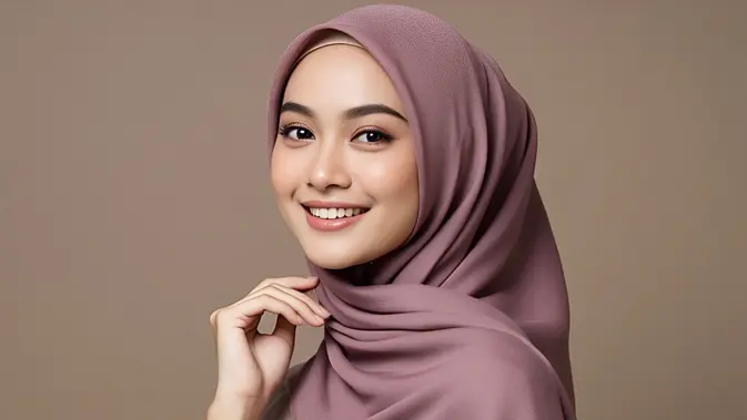Ilustrasi perempuan berhijab (created by Meta AI)