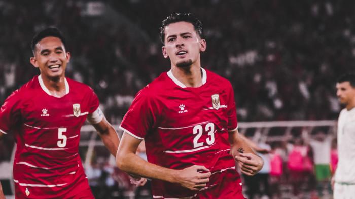 SELEBRASI - Selebrasi Justin Hubner saat membela Timnas Indonesia. - Masuknya Justin Hubner ke skuad Timnas Indonesia untuk Piala AFF 2026 memicu spekulasi soal rumor kepindahannya ke klub Super League.