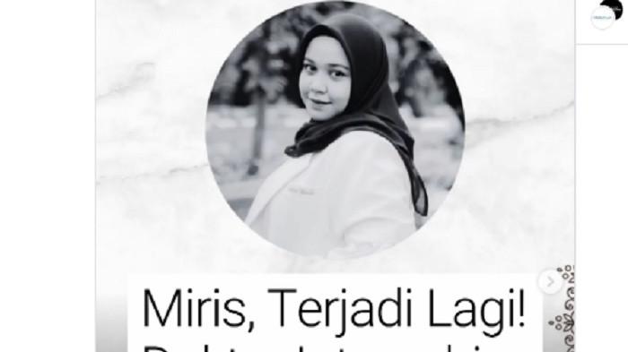 dr Zahra Maghfirah, S.Ked, anak dari Direktur Rumah Sakit Umum Daerah (RSUD) Provinsi Sulbar, dr Musadri Amir Abdullah, Sp.PD, wafat, ditemukan meninggal dunia di Apartemen Kalibata City.