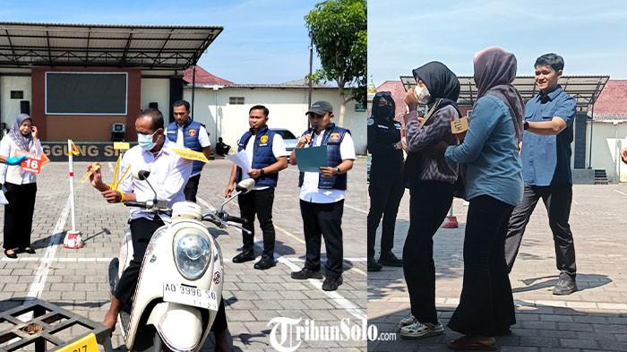 REKA ADEGAN - Rekonstruksi kasus pembunuhan sate maut di Desa Sindon, Kecamatan Ngemplak, digelar di halaman Satreskrim Polres Boyolali, Jawa Tengah, Senin (27/7/2026). Tangis anak tersangka Purwadi Wahyudi (PW) pecah saat memeluk ayahnya yang masih mengenakan borgol sebelum kembali dibawa petugas. Anak tersangka yang juga merupakan cucu korban itu tak mampu menyembunyikan kesedihannya ketika melihat sang ayah digiring menuju ruang Satreskrim setelah proses rekonstruksi selesai.