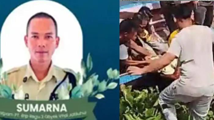 SATPAM TEWAS TERBORGOL - Sumarna satpam tewas di Jatiluhur (KIRI). Evakuasi jasad Satpam di Jatiluhur (KANAN). Sosok Satpam yang Tewas Terborgol di Jatiluhur
