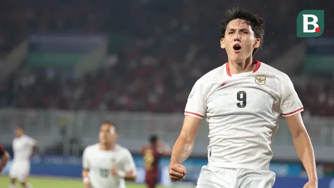 Mitchell Baker sukses mencetak hattrick dalam laga debut bersama Timnas Indonesia saat menghadapi Kamboja di Piala AFF 2026, Senin (27/7/2026). (Kapanlagi.com/Budy Santoso)