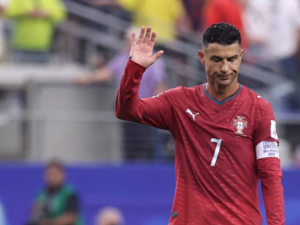 Reaksi Cristiano Ronaldo setelah Timnas Portugal tersingkir di Piala Dunia 2026 akibat dikalahkan Spanyol (6/7/2026).