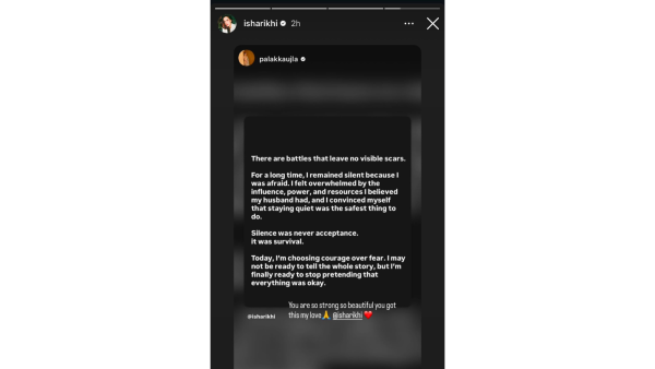 Palak Aujla reshares Isha Rikhi's Instagram post