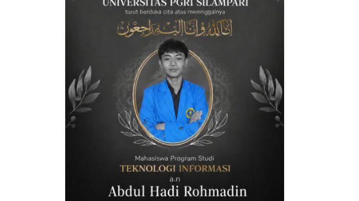 KORBAN TEWAS - Penjelasan Unpari, Usai 4 Mahasiswa KKNnya Tenggelam di Sungai Rawas Muratara, 1 Tewas, 3 Trauma