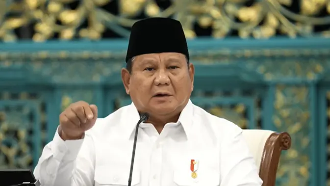 Presiden Prabowo Subianto memimpin sidang kabinet paripurna. (istimewa)