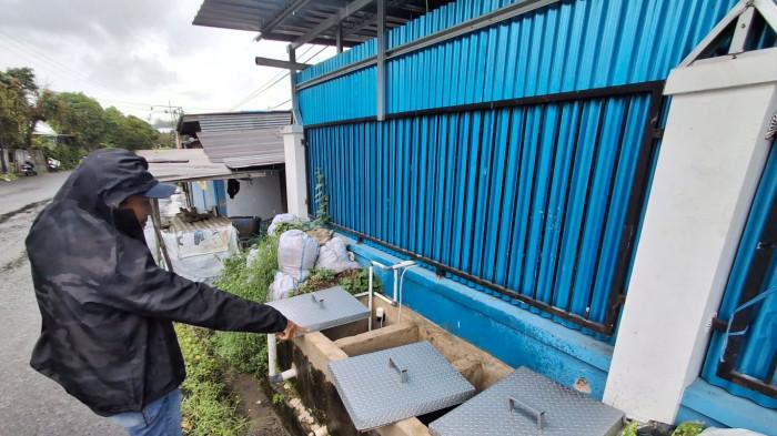 KONDISI IPAL - Tampak kondisi IPAL milik salah satu dapur SPPG yang telah ditutup sementara di Tarakan, Kalimantan Utara, Selasa (7/4/2026).