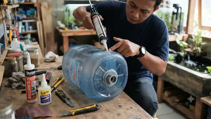 Lem dan Segel Semua Sambungan. Foto: AI Generated