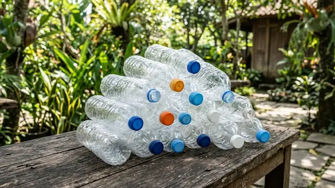 Pilih Botol Berbahan Food Grade. (Gambar: AI Generated)