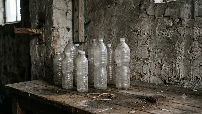 Jangan Gunakan Botol yang Sudah Sangat Tua. (Gambar: AI Generated)