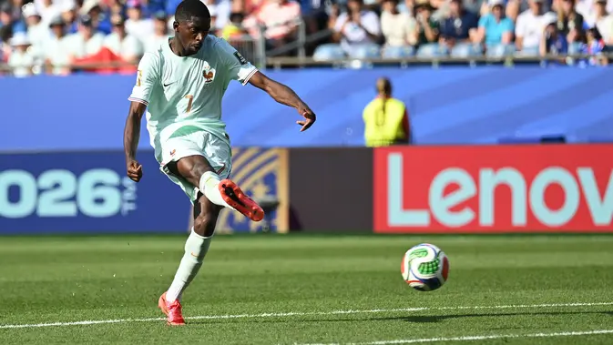 Pemain Prancis Ousmane Dembele (AFP/ Getty Images/  Shaun Botterill)