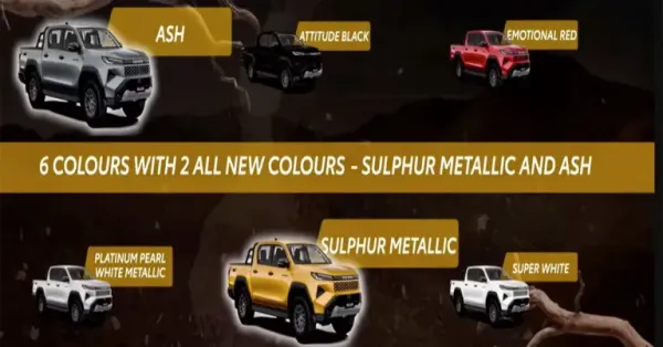 toyota hilux colours