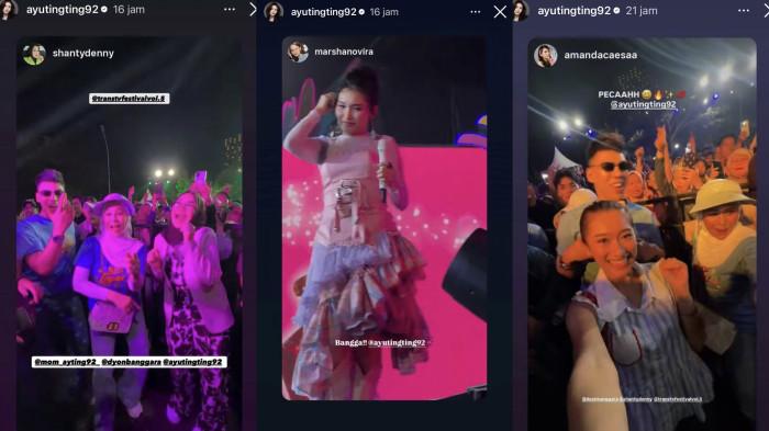 TAMPIL DI PANGGUNG - Penyanyi dangdut Ayu Ting Ting tampil di panggung Festival Trans TV Vol 5, dicapture Selasa (28/7/2026). 