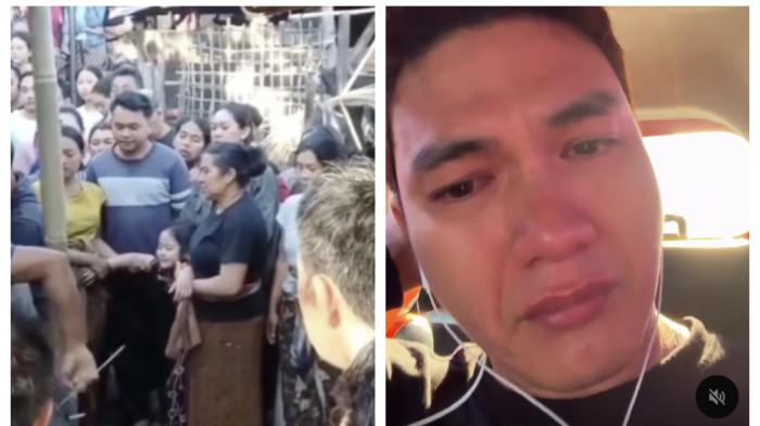 ALDI TAHER MENANGIS - Aktor sekaligus penyanyi Aldi Taher tak kuasa menahan tangis saat menyoroti kasus tewasnya pria berinisial KD di Tabanan, Bali, yang diduga menjadi korban aksi main hakim sendiri usai dituduh mencuri ayam aduan. Aldi mengaku sedih melihat anak korban yang harus kehilangan sosok ayah.
