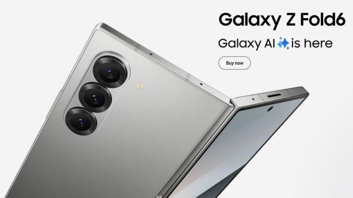 HARGA SAMSUNG TERBARU- Tangkapan layar Samsung Galaxy Z Fold 6 yang alami penurunan harga hingga Rp 2 juta dilansir dari samsung.com, Rabu (13/8/2025). Berikut update harga Hp Samsung Z Fold 6 yang jauh lebih murah dari iPhone 16 Pro Max di Agustus 2025. 