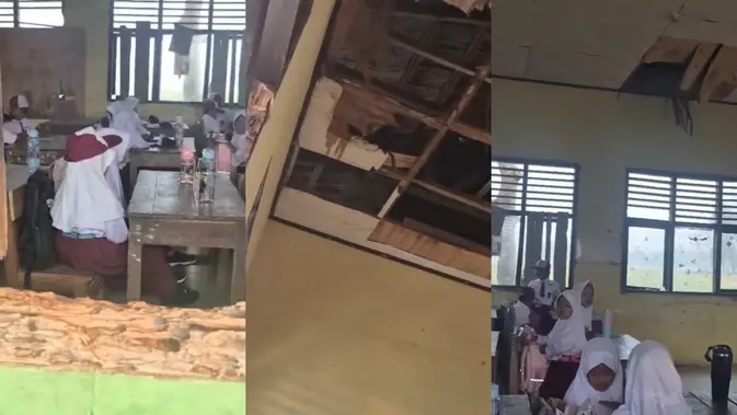 Viral SD di Lampung Timur Rusak Parah, Siswa Belajar Bergantian hingga Ruang Guru Disulap Jadi Kelas