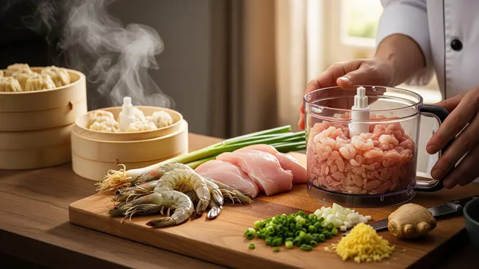 Resep Dimsum Ayam Udang Pakai Chopper (AI Generated)