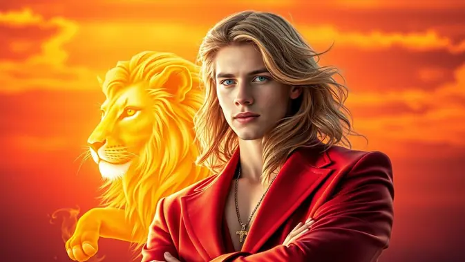 kepribadian zodiak leo ©Ilustrasi dibuat AI