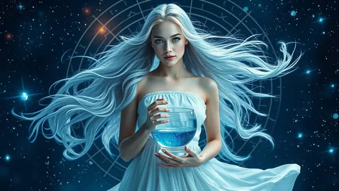 kepribadian zodiak aquarius ©Ilustrasi dibuat AI