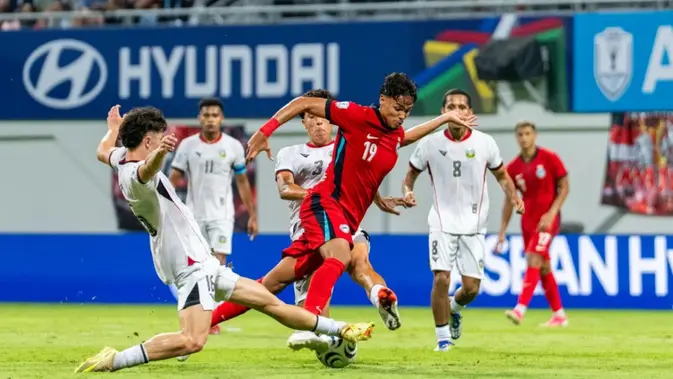 Timnas Singapura Vs Timor Leste Timnas Singapura Vs Timor Leste pada laga kedua Grup A Piala AFF 2026 di Jalan Besar Stadium, Singapura, Senin (27-7-2026). (Dok. aseanutdfc.com)