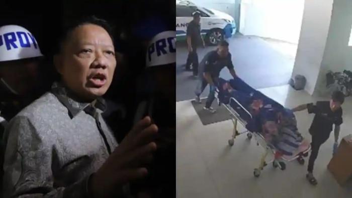 Hasil cek fakta kematian Sutrimo di klinik Jaksel yang dikaitkan dengan eks Jampidsus Febrie Adriansyah. Polisi masih usut penyebabnya. Kolase foto.
