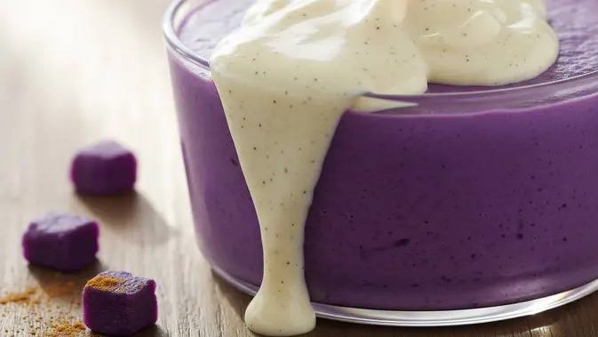 Puding Ubi Ungu Low Sugar. Foto: Gemini