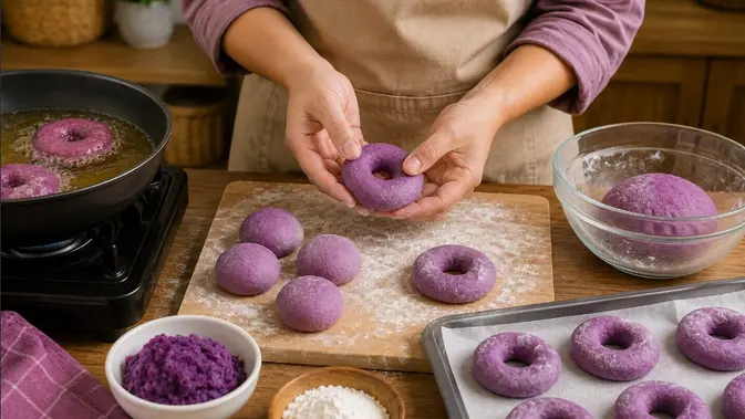 Membuat Donat Ubi Ungu/Chat GPT