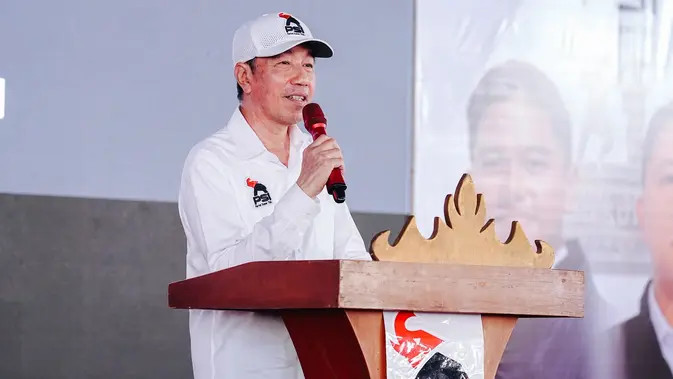 Presiden RI ke-7 Jokowi saat menghadiri Rapat Koordinasi Daerah (Rakorda) DPD PSI Kabupaten Mesuji, Lampung.