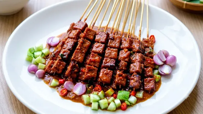 Ilustrasi Sate Kere Khas Solo (AI Generated)