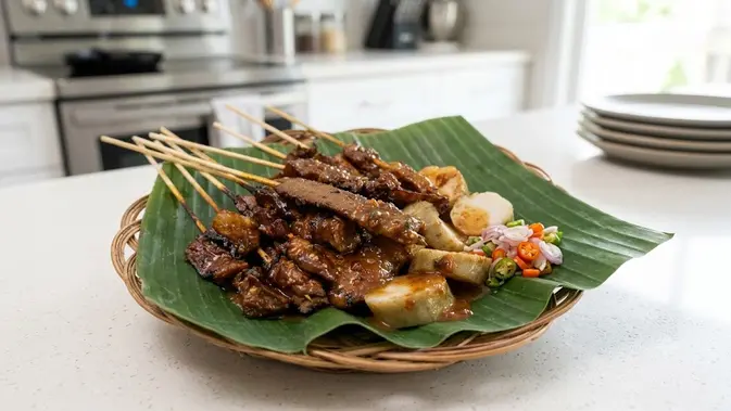 Ilustrasi Sate Kere Khas Solo (AI Generated)