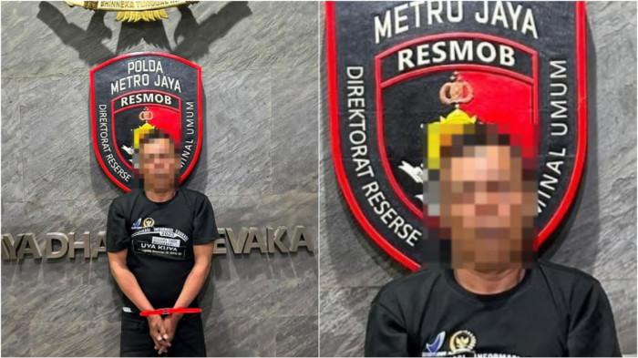 Tampang pelaku pembunuhan terhadap wanita berinisial M (52) yang jasadnya ditemukan di kamar kost di wilayah Grogol Petamburan, Jakarta Barat