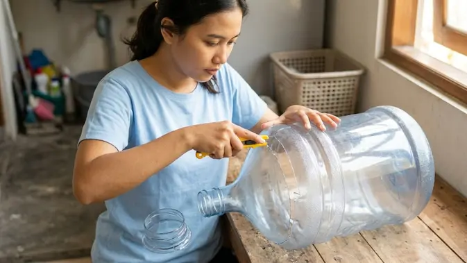 Cara Membuat Pemeraman Telur Asin dari Galon Bekas (AI Generated)