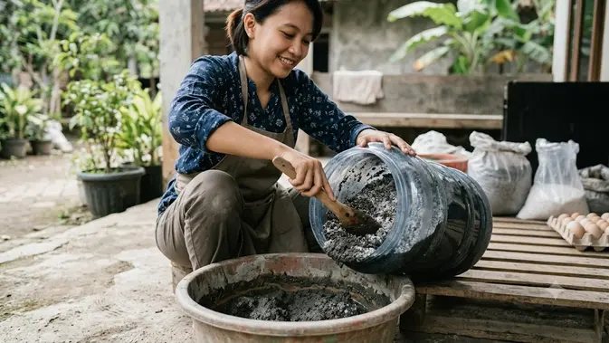 Cara Membuat Pemeraman Telur Asin dari Galon Bekas (AI Generated)