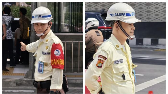 TAK KE BANDUNG -Satpam proyek MRT di kawasan Bundaran Hotel Indonesia (HI), Menteng, Jakarta Pusat, Fiktor Harefa (27), memutuskan tetap bertahan dengan pekerjaannya saat ini meski sempat mendapat tawaran dari Gubernur Jawa Barat, Dedi Mulyadi, untuk menjadi satpam di Gedung Sate, Kota Bandung.