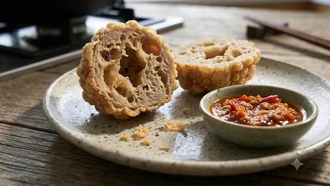 Tips Agar Bakso Goreng Tidak Bantat (AI generated)