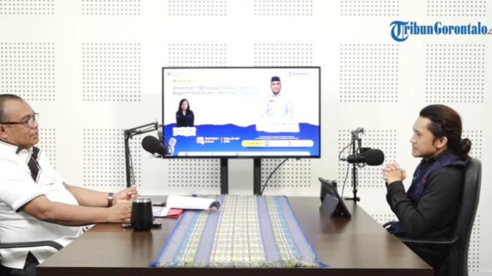 PODCAST--Kepala Dinas Kesehatan Kabupaten Gorontalo, Ismail T. Akase, menjadi narasumber dalam Tribun Podcast yang dipandu host sekaligus Editor Tribun Gorontalo, Fajri A. Kidjab, Rabu (29/7/2026).