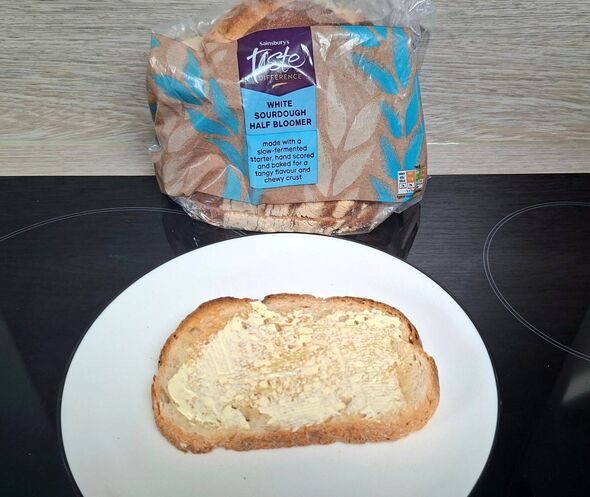 toast on plate