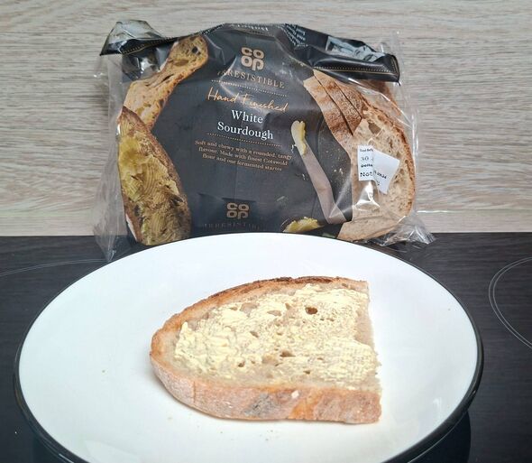 toast on plate