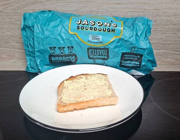 toast on plate