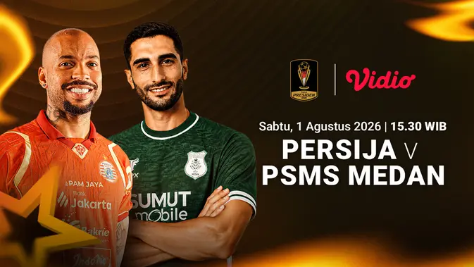 Nonton Piala Presiden 2026 di Vidio. (doc. vidio)