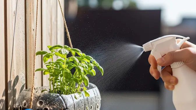Cara Membuat Pot Gantung dari Botol Plastik Bekas. (AI Generated)