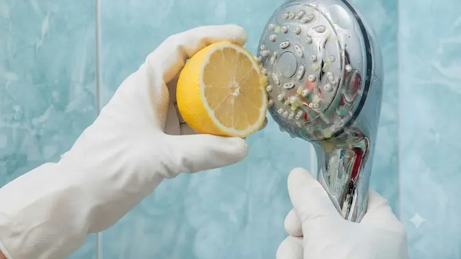 Cara Menghilangkan Karat Pada Shower Kamar Mandi Menggunakan Buah Lemon Cara Menghilangkan Karat Pada Shower Kamar Mandi Menggunakan Buah Lemon (AI generated)